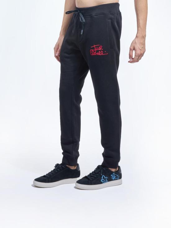  저스트까발리 트레이닝/조거 팬츠 79OAAT15CF502899 Black - JUST CAVALLI