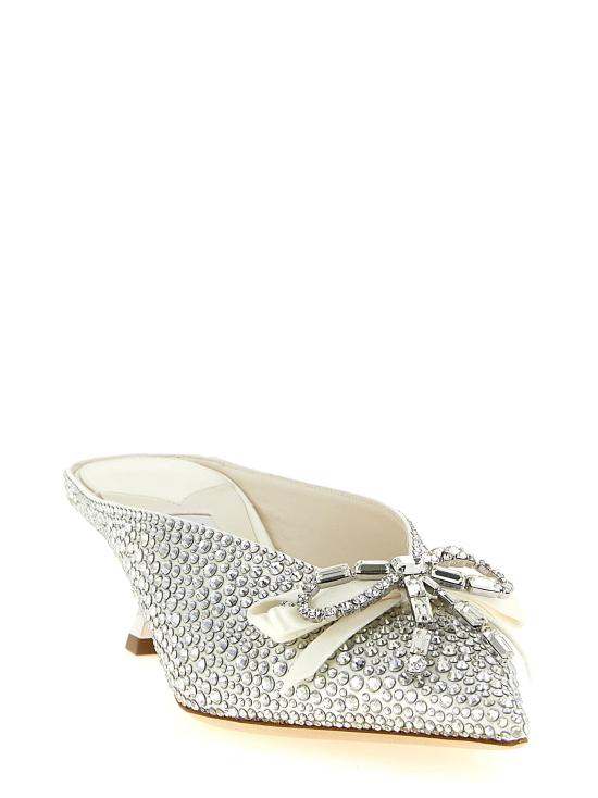 26SS 지미추 힐/펌프스 AURIAMULE50BTNIVORYCRYSTAL - JIMMY CHOO