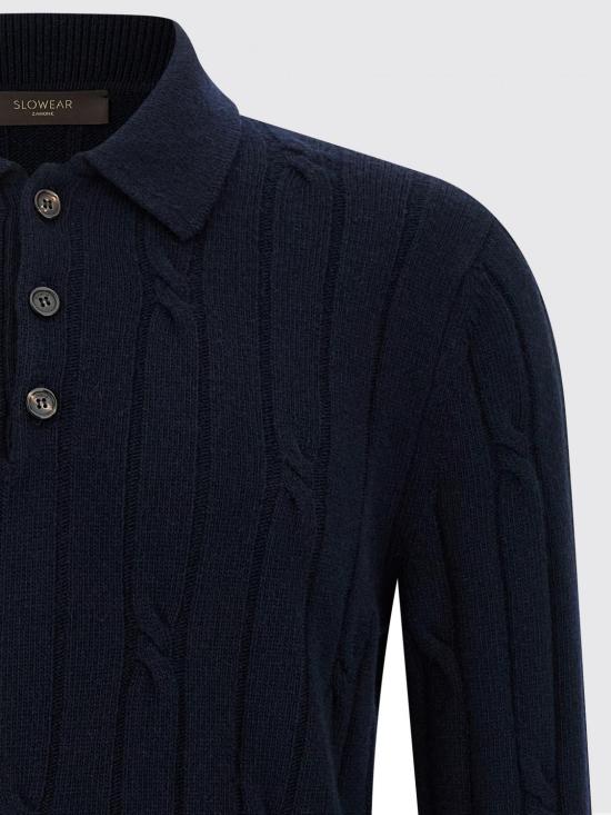 25FW 자노네 폴로 티셔츠 810232ZN282 Z2616 Blue - ZANONE