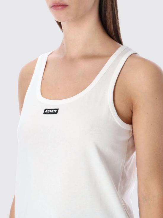 26SS 로테이트 민소매 티셔츠 115281 400 White - ROTATE