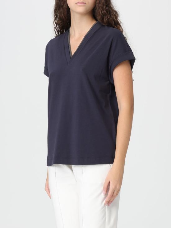 26SS 브루넬로 쿠치넬리 반팔 티셔츠 M0T18BD222 C4224 Blue - BRUNELLO CUCINELLI