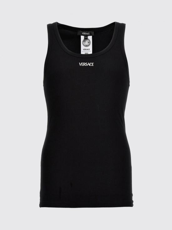 25FW 베르사체 반팔 티셔츠 10131251A09410 1B000 Black