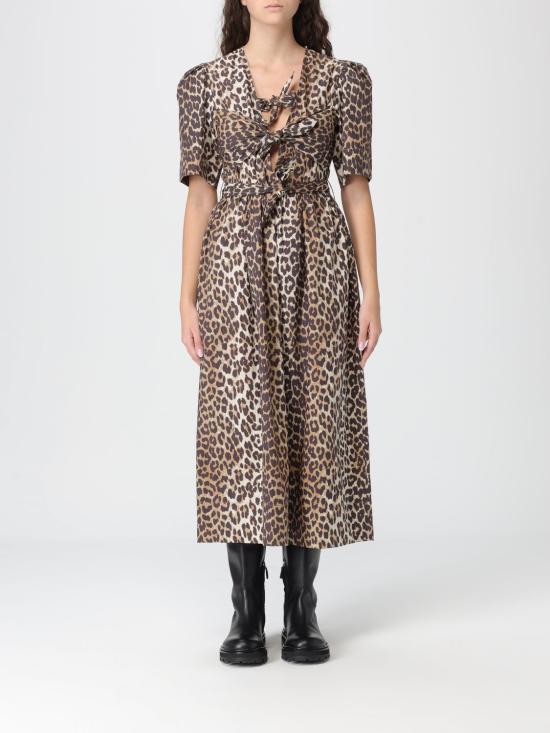 26SS 가니 롱 원피스 W0373 943 Brown