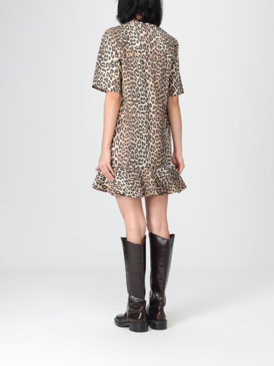 26SS 가니 롱 원피스 A1030249 859 Brown - GANNI