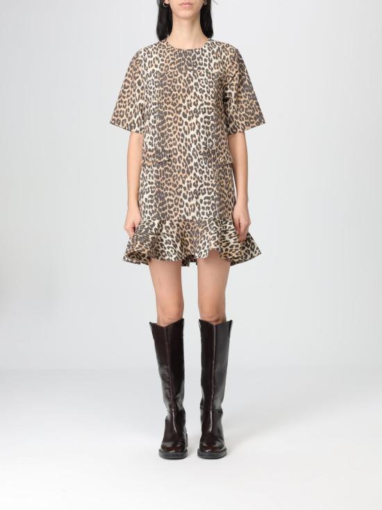 26SS 가니 롱 원피스 A1030249 859 Brown