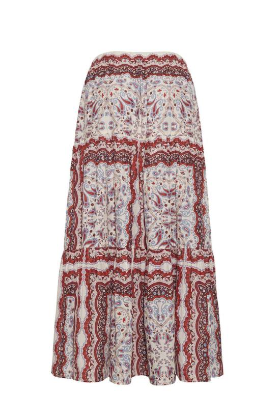  카라 카라 롱 원피스 카라카라 멜라니  페이즐리 스카프 아이보리 - CARA CARA