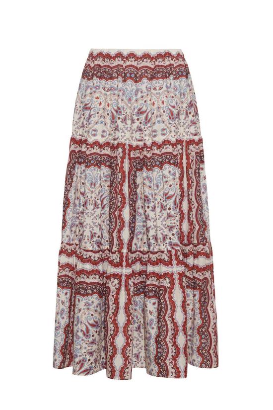  카라 카라 롱 원피스 카라카라 멜라니  페이즐리 스카프 아이보리 - CARA CARA