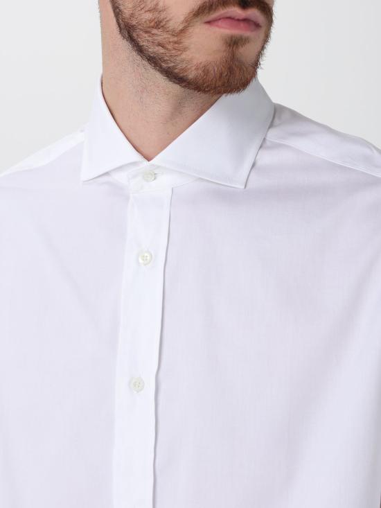 26SS 브루넬로 쿠치넬리 긴팔 셔츠 MBUC40028 C159 White - BRUNELLO CUCINELLI