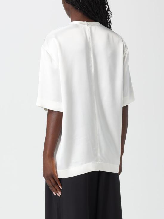 26SS 토템 반팔 티셔츠 261WRT0629FB0546 047 White - TOTEME