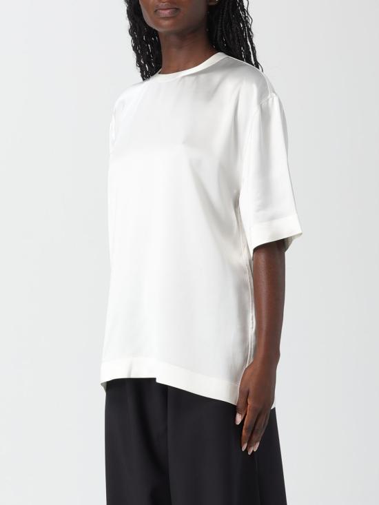 26SS 토템 반팔 티셔츠 261WRT0629FB0546 047 White - TOTEME