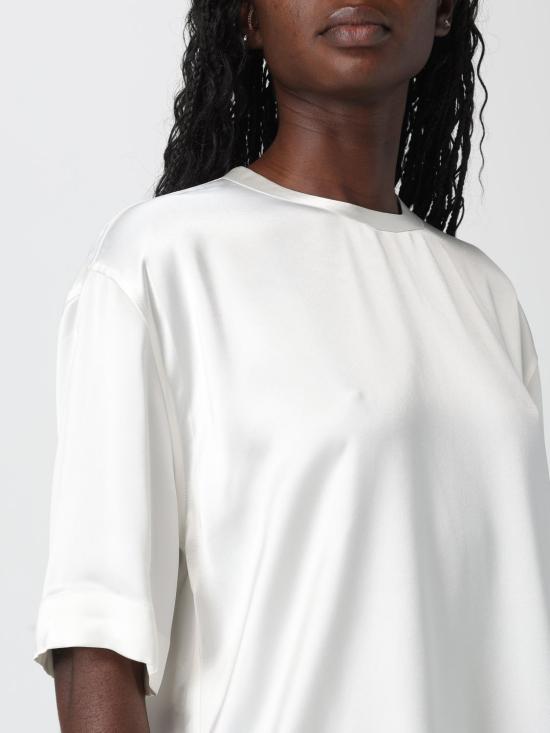 26SS 토템 반팔 티셔츠 261WRT0629FB0546 047 White - TOTEME