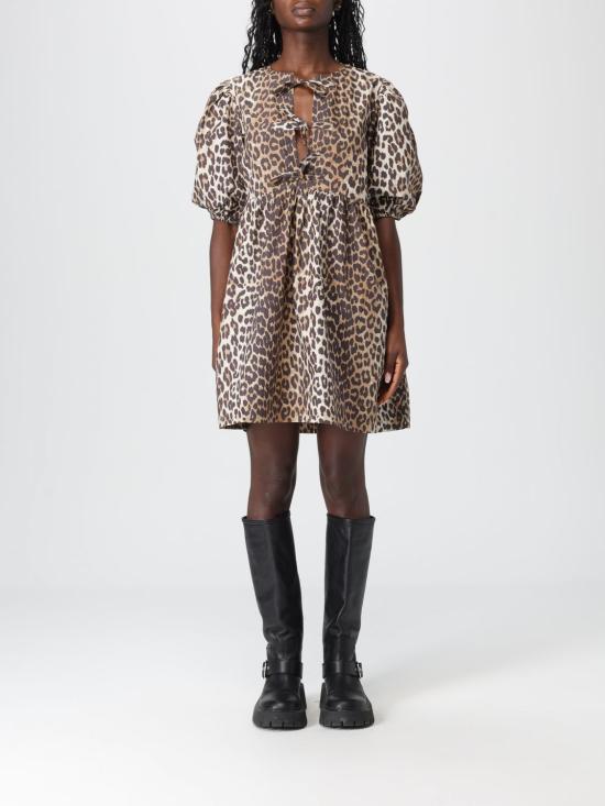 26SS 가니 롱 원피스 F9758 943 Brown