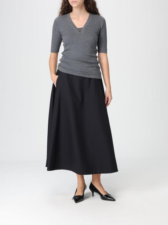 26SS 브루넬로 쿠치넬리 코튼 브이넥 티셔츠 M0TC8EL692 CV563 Grey - BRUNELLO CUCINELLI