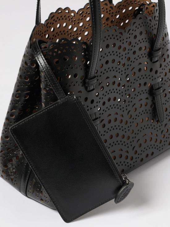 26SS 알라이아 토트백 AA1S06725C0A44 999 Black - ALAIA