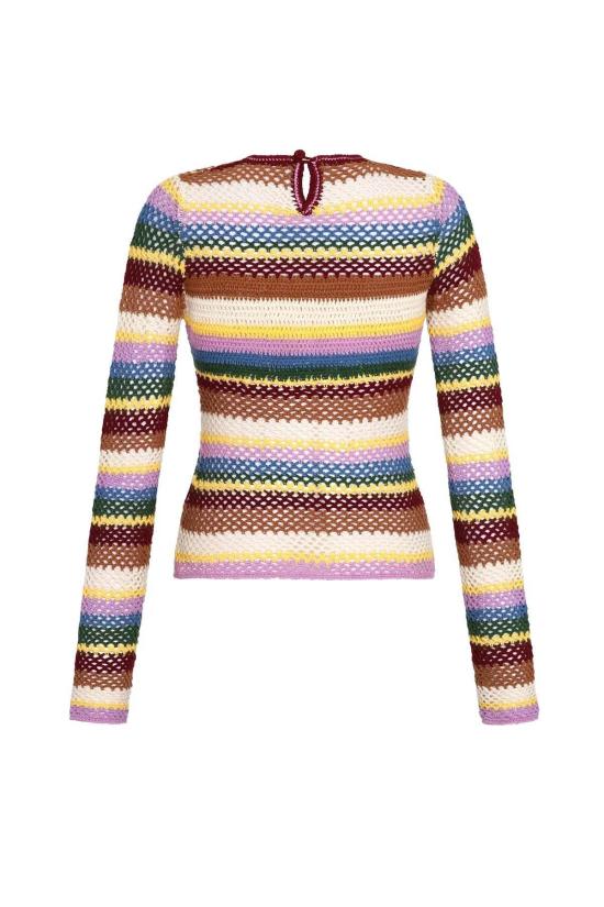  캐롤리나 케이 블라우스 Carolina K Mila 크로셰 탑 멀티 - CAROLINA K