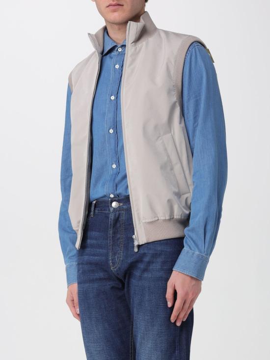 26SS 브루넬로 쿠치넬리 가공 나일론 웨이스트코트 MM4796584 CJM82 Brown - BRUNELLO CUCINELLI