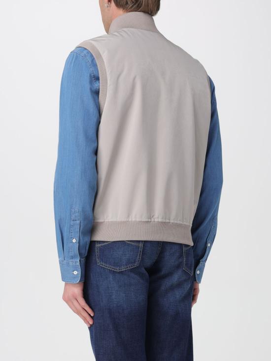 26SS 브루넬로 쿠치넬리 가공 나일론 웨이스트코트 MM4796584 CJM82 Brown - BRUNELLO CUCINELLI