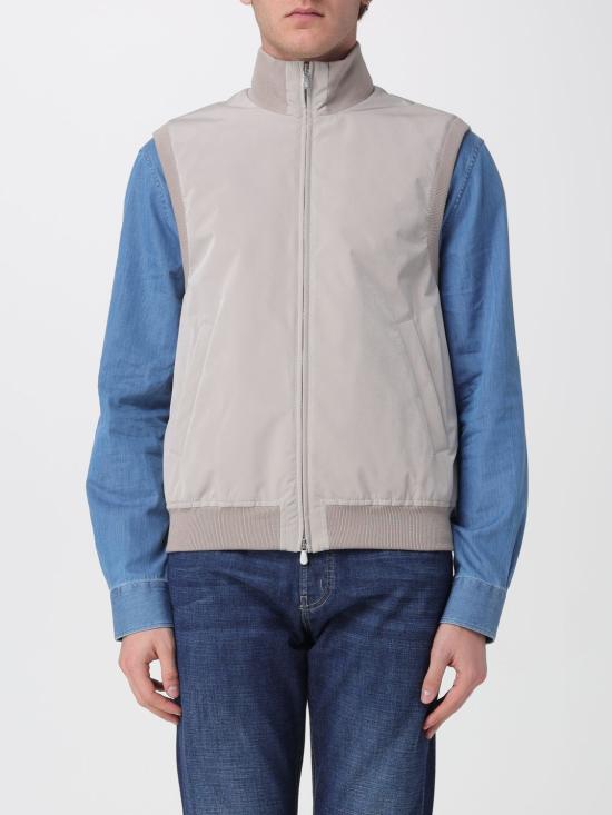 26SS 브루넬로 쿠치넬리 가공 나일론 웨이스트코트 MM4796584 CJM82 Brown