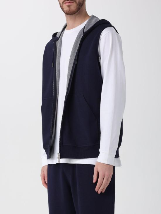 26SS 브루넬로 쿠치넬리 긴팔 티셔츠 MM8319079G C1265 Blue - BRUNELLO CUCINELLI