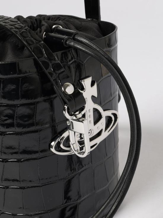 25FW 비비안웨스트우드 토트백 4C030005WL0099 N401 Black - VIVIENNE WESTWOOD