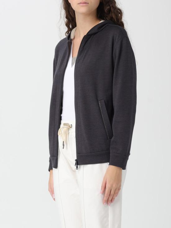 26SS 브루넬로 쿠치넬리 모닐리 지퍼루프 집업 MD828SB806 C9142 Black - BRUNELLO CUCINELLI