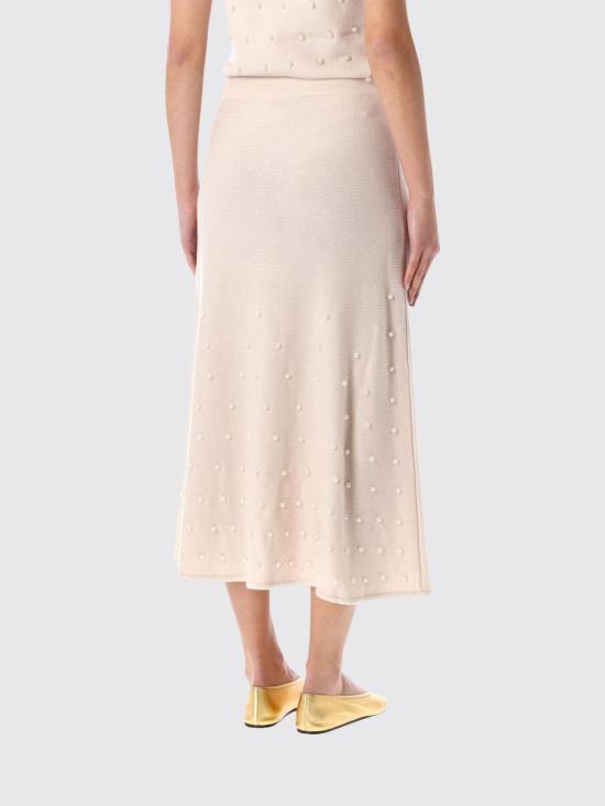 25FW 짐머만 롱 스커트 5517SF251 CHLK White - ZIMMERMANN