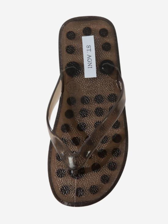  세인트아그니 뮬/슬리퍼 세인트 아그니 젤리 플립플롭 샌들 스모크 - ST.AGNI