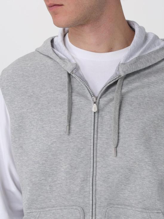 26SS 브루넬로 쿠치넬리 긴팔 티셔츠 MM8319079G C1252 Grey - BRUNELLO CUCINELLI