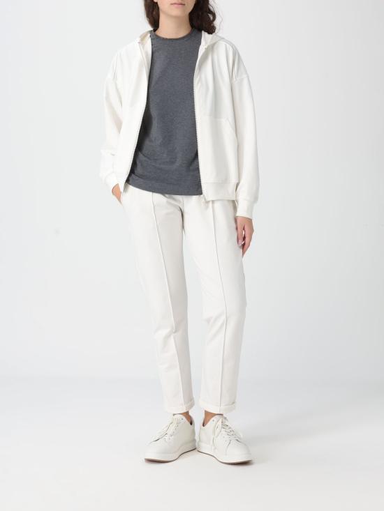 26SS 브루넬로 쿠치넬리 트레이닝/조거 팬츠 MH827FB799 C600 White - BRUNELLO CUCINELLI