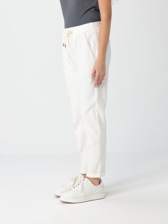 26SS 브루넬로 쿠치넬리 트레이닝/조거 팬츠 MH827FB799 C600 White - BRUNELLO CUCINELLI