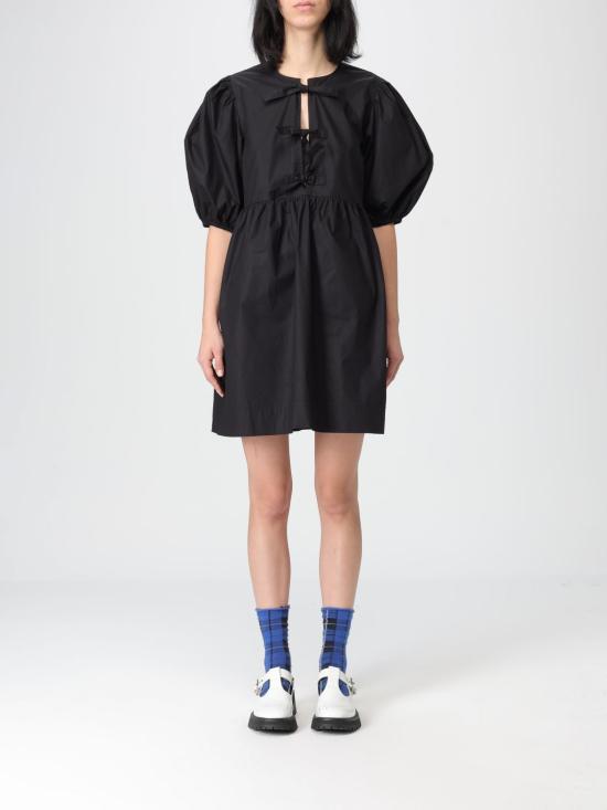 26SS 가니 롱 원피스 F9005 099 Black