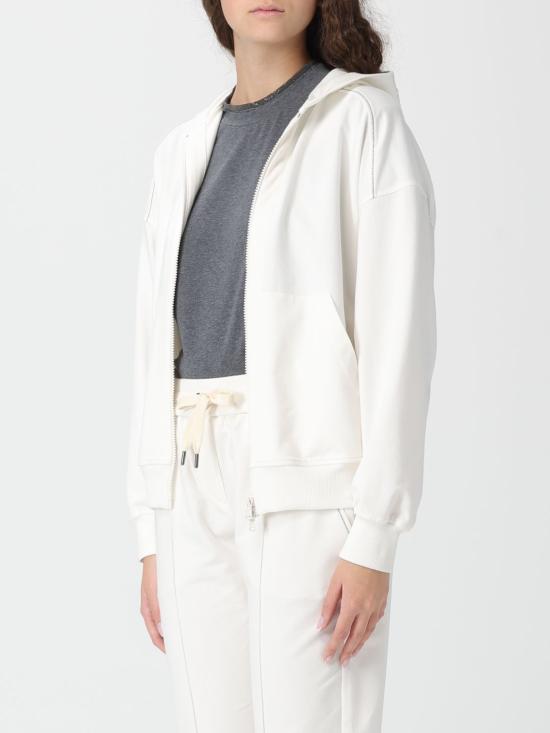 26SS 브루넬로 쿠치넬리 집업 스웨트셔츠 MH827FB706 C600 White - BRUNELLO CUCINELLI