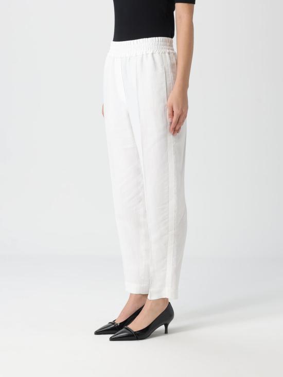 26SS 브루넬로 쿠치넬리 스트레이트 팬츠 MH126P7197 C600 White - BRUNELLO CUCINELLI