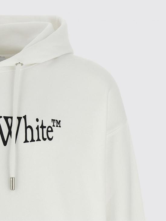 25FW 오프화이트 긴팔 티셔츠 OMBB085F25FLE00J 0110 White - OFF WHITE