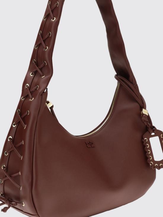 26SS 가니 숄더백 A7262 436 Burgundy - GANNI