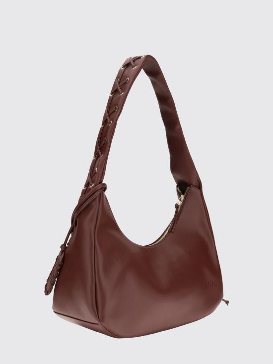 26SS 가니 숄더백 A7262 436 Burgundy - GANNI