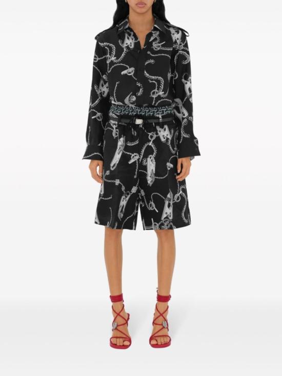 24FW 버버리 탑 8088942SILVERBLACK Black - BURBERRY