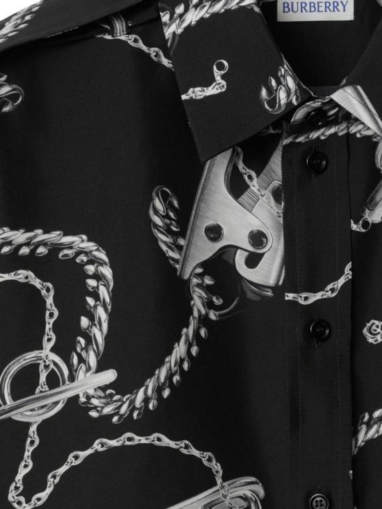 24FW 버버리 탑 8088942SILVERBLACK Black - BURBERRY