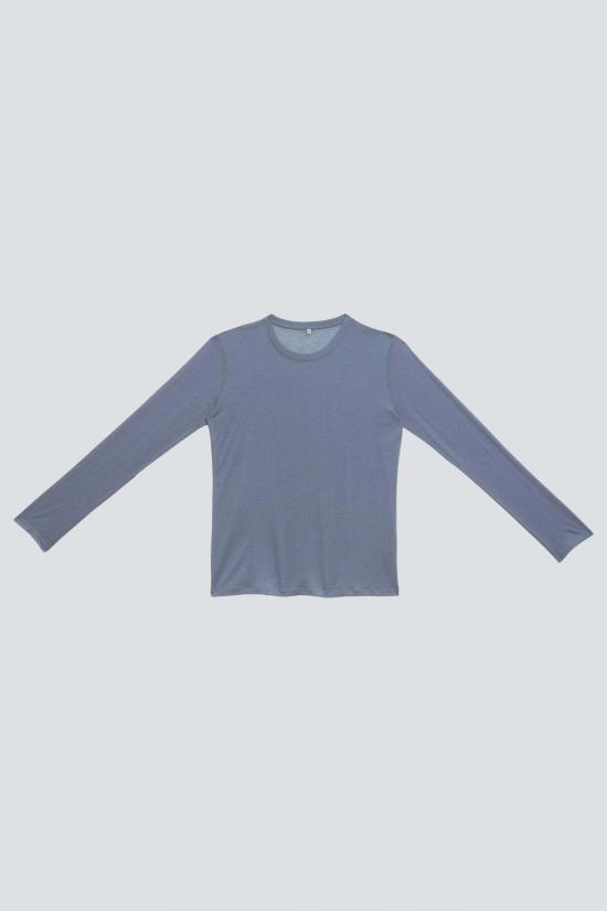  베이스레인지 긴팔 티셔츠 코엘 블루 - BASERANGE