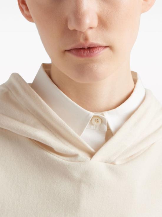  프라다 후드 티셔츠 13469114LYF0018 Neutrals - PRADA