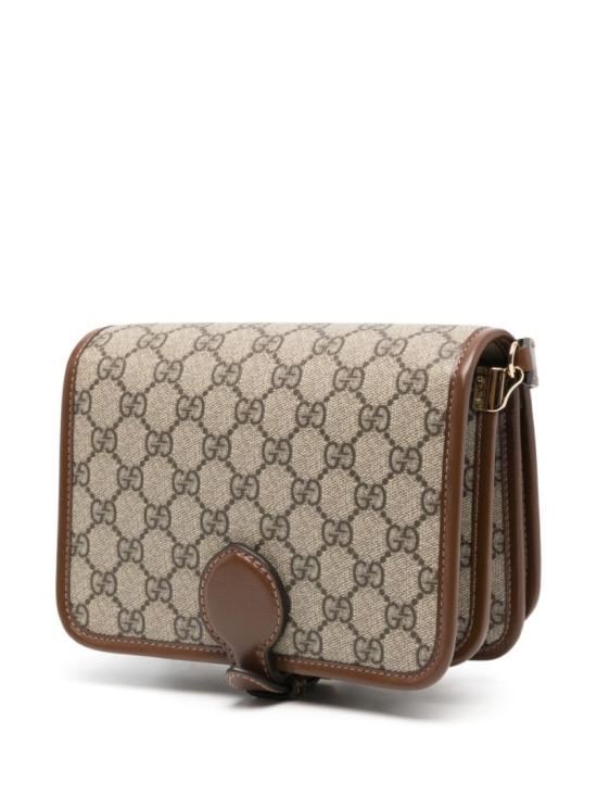  구찌 GG 슈프림 인터로킹 G 미니 숄더백 67162092TCG8563 Grey - GUCCI