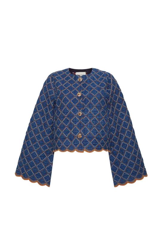  카라 카라 데님 자켓 Cara Cara 마비스 재킷 퀼팅 데님