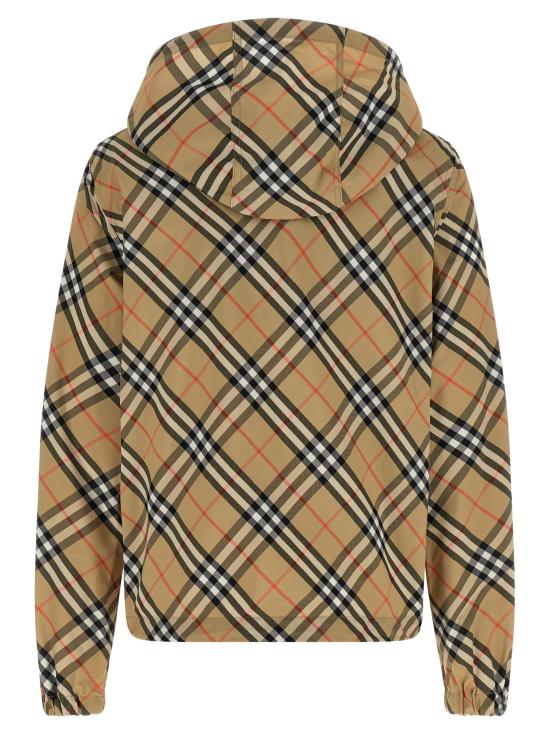 26SS 버버리 살콤 체크 후드 윈드브레이커 자켓 8110301SANDIPCHECK - BURBERRY