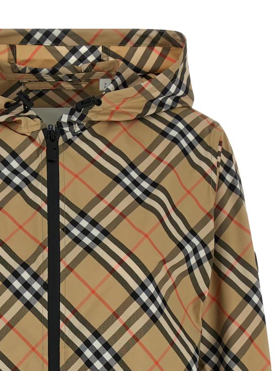 26SS 버버리 살콤 체크 후드 윈드브레이커 자켓 8110301SANDIPCHECK - BURBERRY