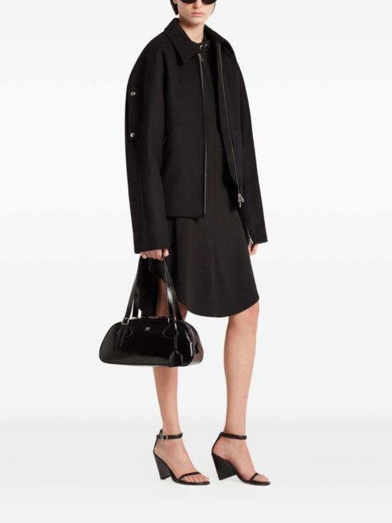 25FW 쿠레쥬 프라이데이 레더 숄더백 325GSA191CR00439999 Black - COURREGES