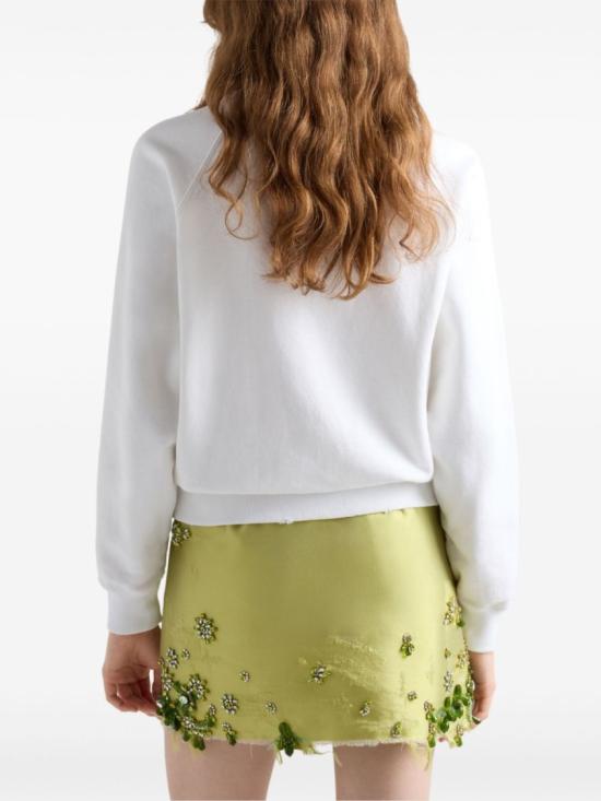 25SS 프라다 코튼 크루넥 스웨트셔츠 13471616V5F0009 White - PRADA