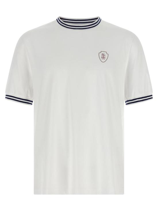 26SS 브루넬로 쿠치넬리 반팔 티셔츠 M0B131386TC6159 WHITE