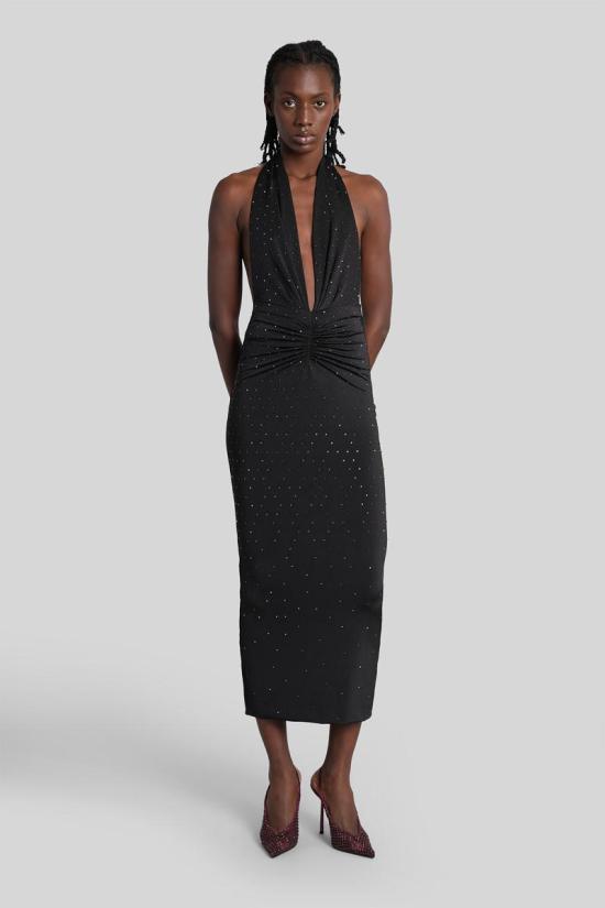 25FW 안다마네 롱 원피스 429298 TM180146B Black