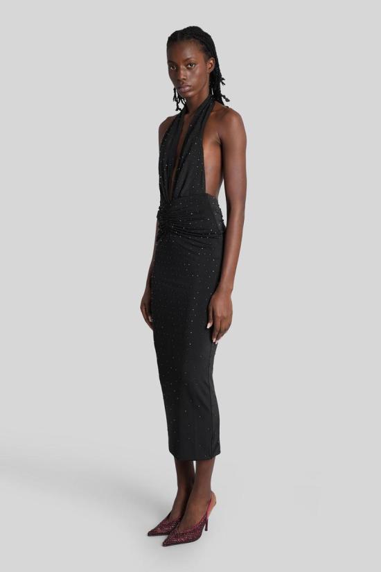 25FW 안다마네 롱 원피스 429298 TM180146B Black - ANDAMANE