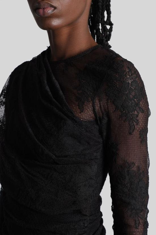 25FW 안다마네 숏 원피스 429293 TM180120A Black - ANDAMANE